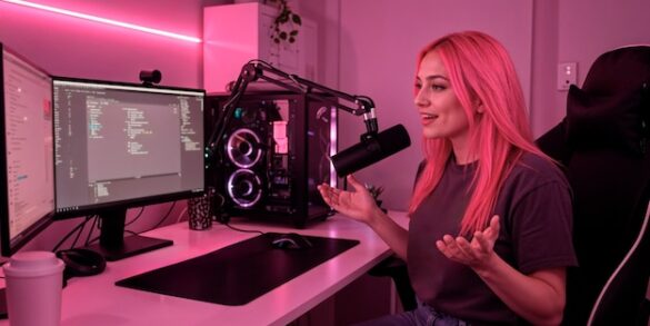 Stanowisko do streamowania gier
