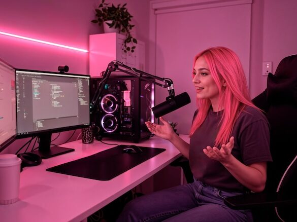 Stanowisko do streamowania gier